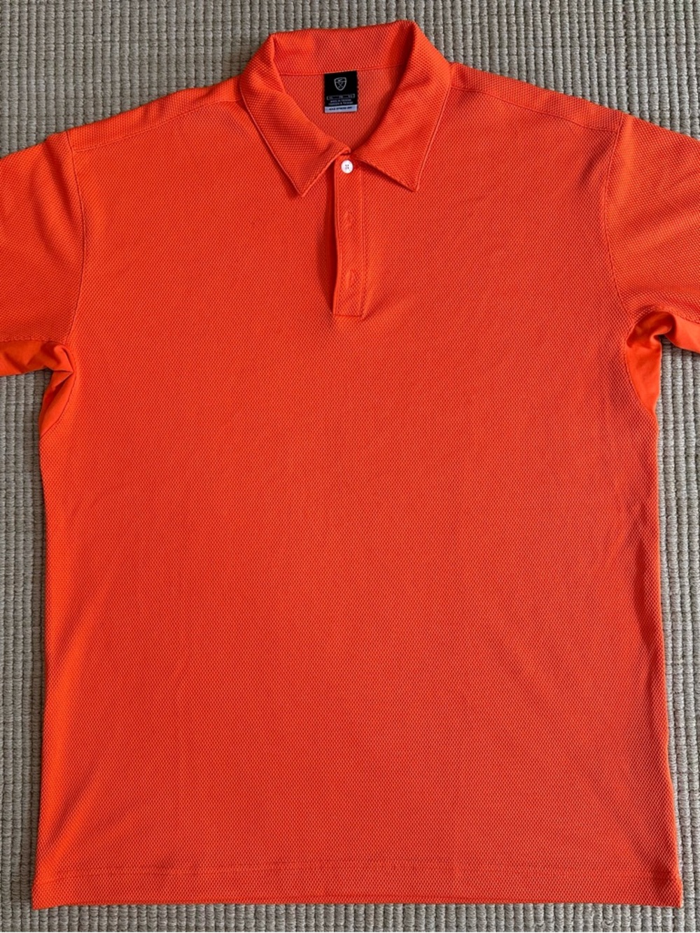 Nike Golf Sphere Dry Polo Shirt Mens XL Orange Short Sleeve Performance Top